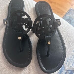 Tory burch millers black size 8.5 worn one time.